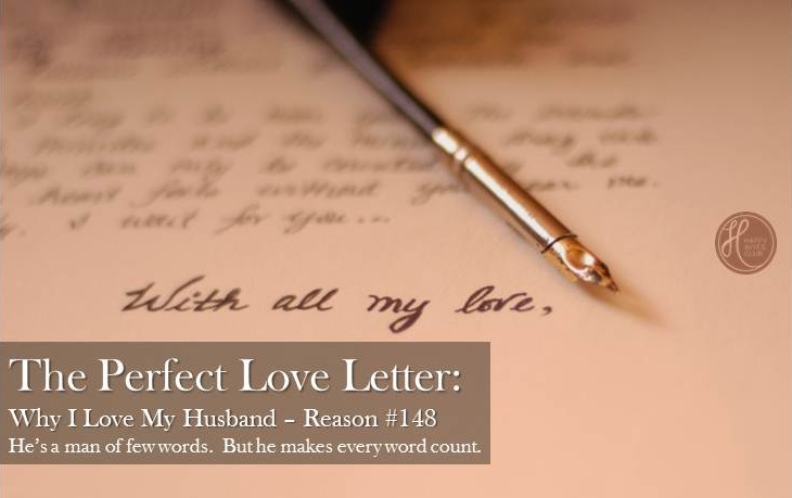 Sweet letter to my husband